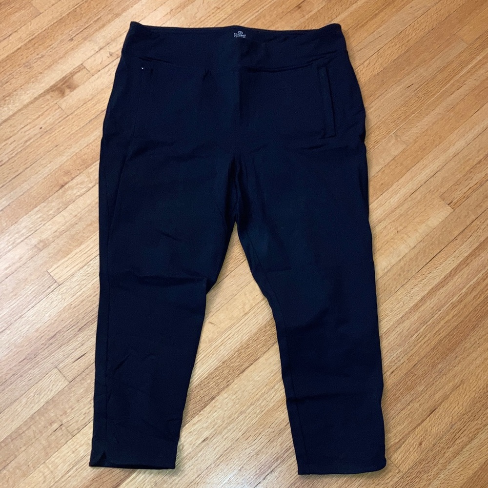 XL Talbots Black Cropped Leggings